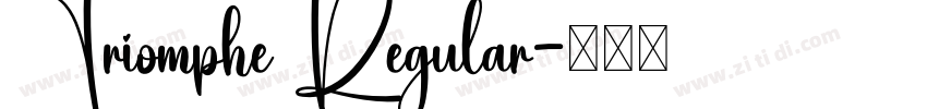 Triomphe Regular字体转换